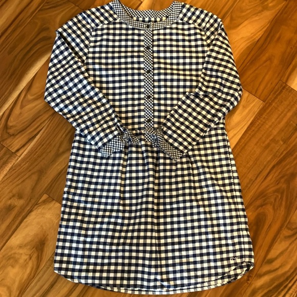 Vineyard Vines Other - Vineyard Vines navy and white checked flannel dress